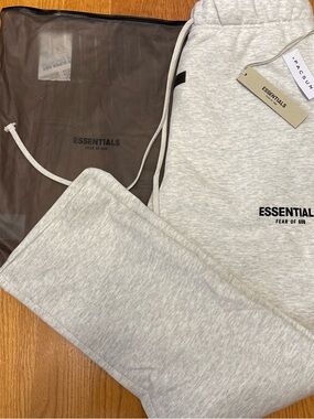 Fear of God ESSENTIALS Light Heather Gray Sweatpants